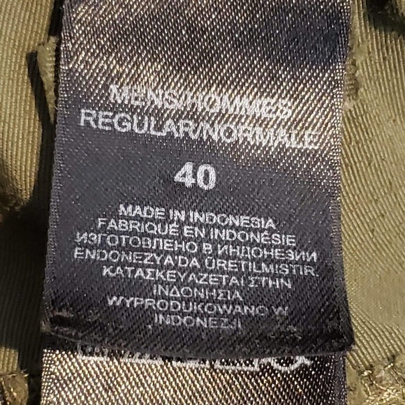 The North Face Mens Size 40 Cargo Shorts Solid Green Pockets Zip Fly Belt Loop - Picture 11 of 13